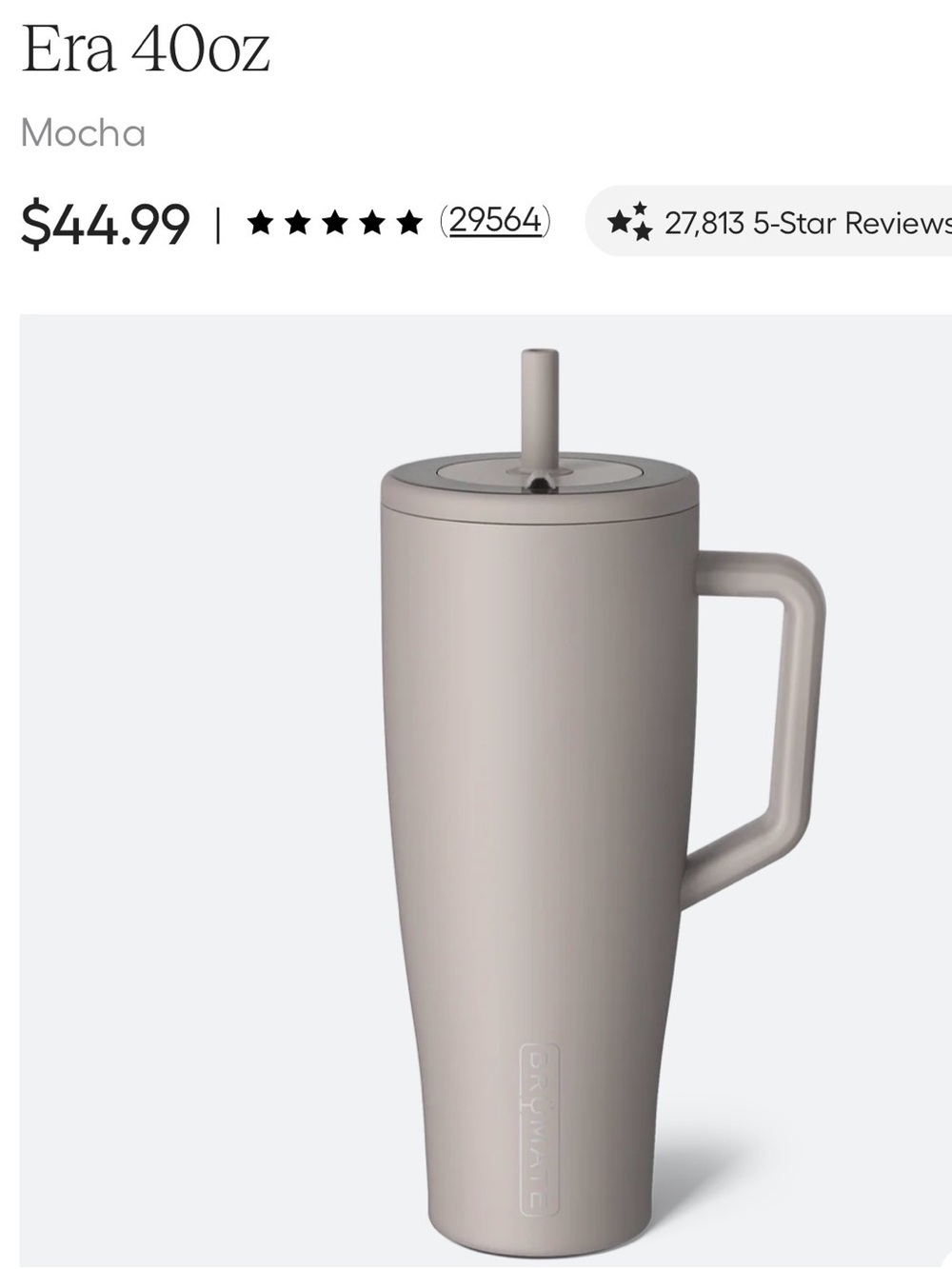 BrumateTumbler with Handle - Mocha - Picture 2 of 15